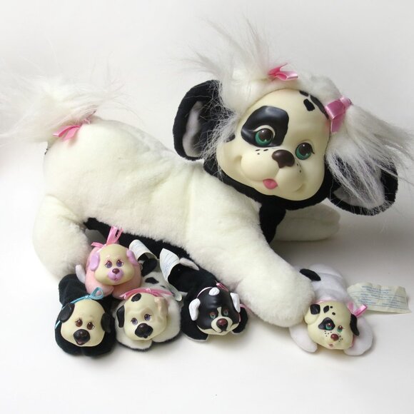 Vintage Other - Vintage 90s Hasbro Puppy Surprise Plush Dog With Puppies